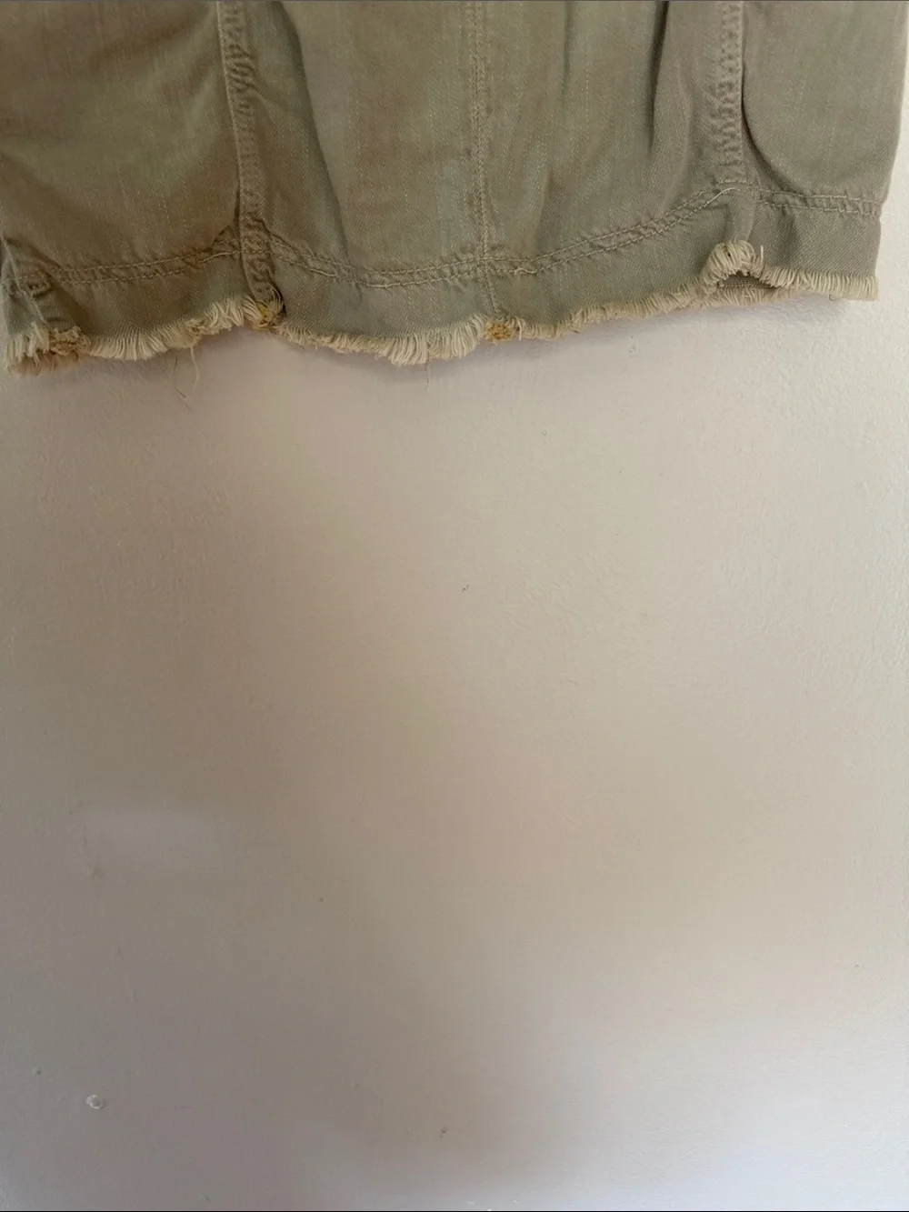 Free People Beige Army Green Button-Front Utility Skirt 4